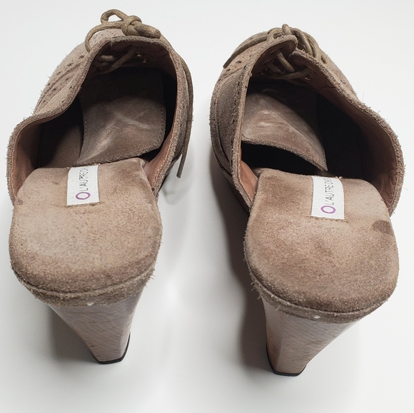 L' AUTRE CHOSE Lace-up Wingtip Leather Mule 6.5. - Picture 4 of 7